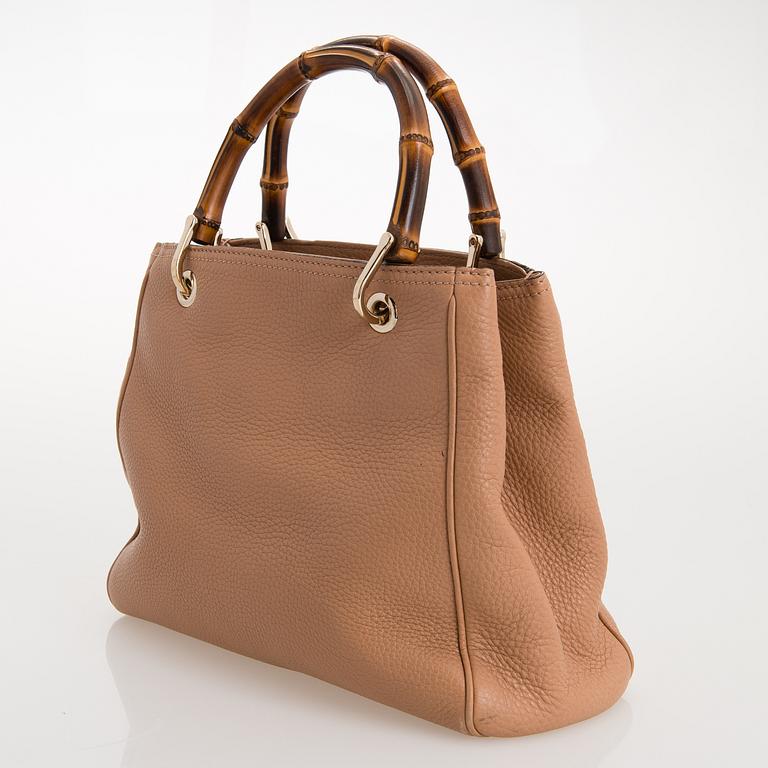 GUCCI, väska, "Small Bamboo leather shopper".