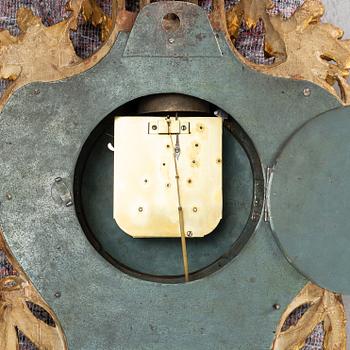 Claes Berg (urmakare i Stockholm 1762-1782), väggpendyl, Sengustaviansk.