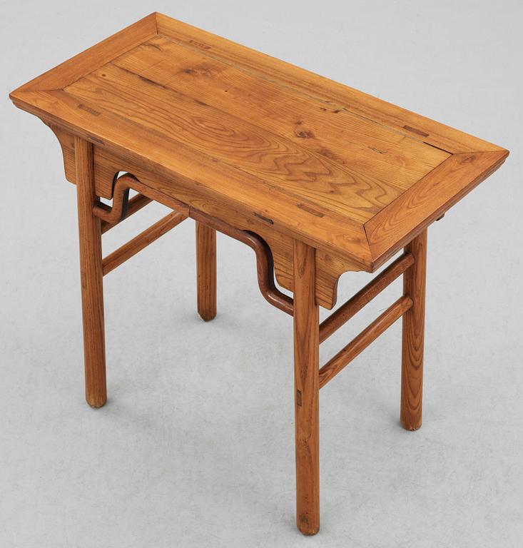 A hardwood table, Qing dynasty.