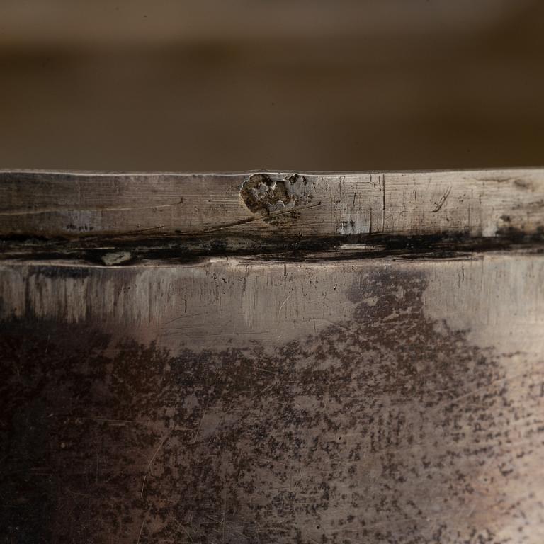 Dosa, guld, samt dosor, 4 st, silver. 1800-1900-tal.