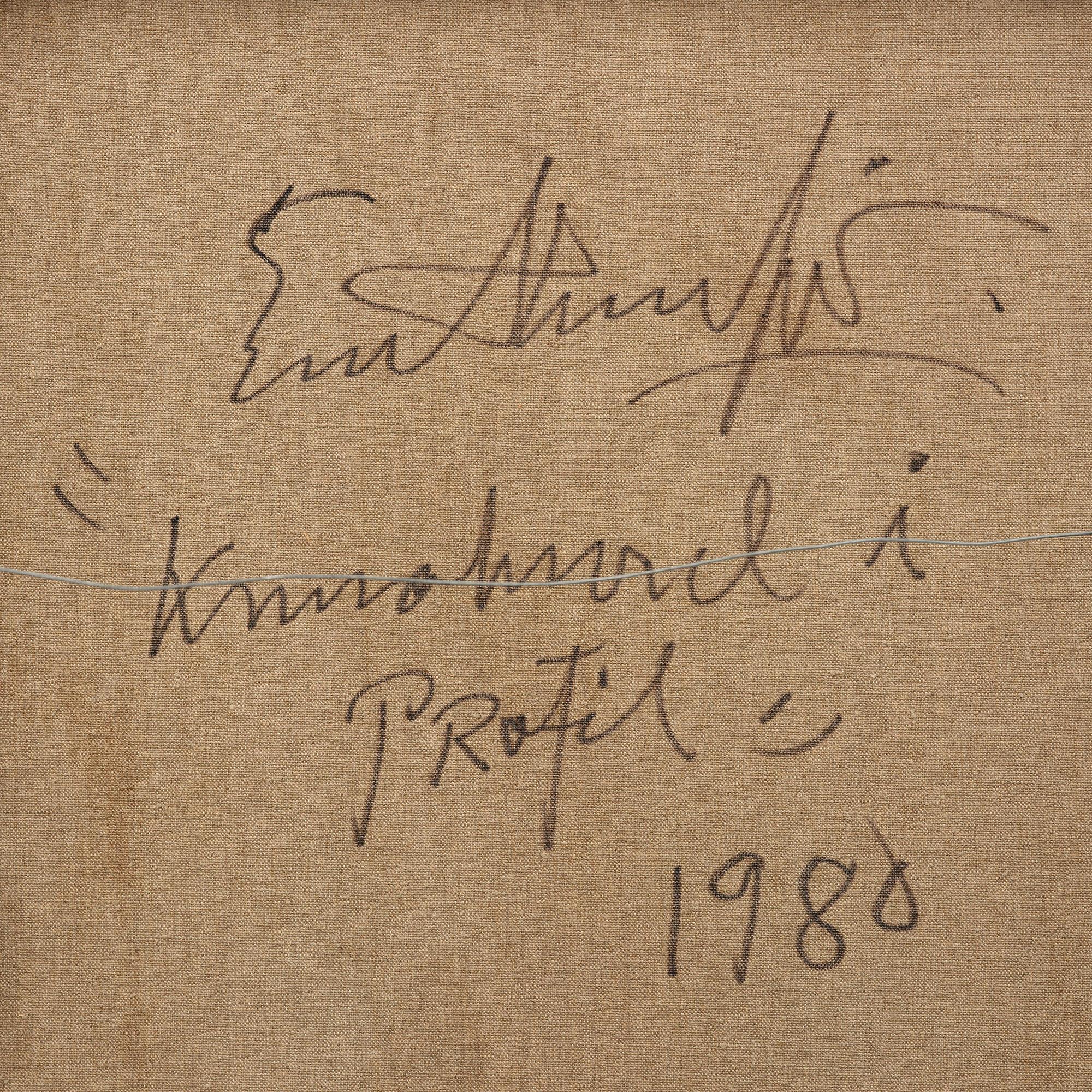 Evert Lundquist, "Kvinnohuvud i profil".