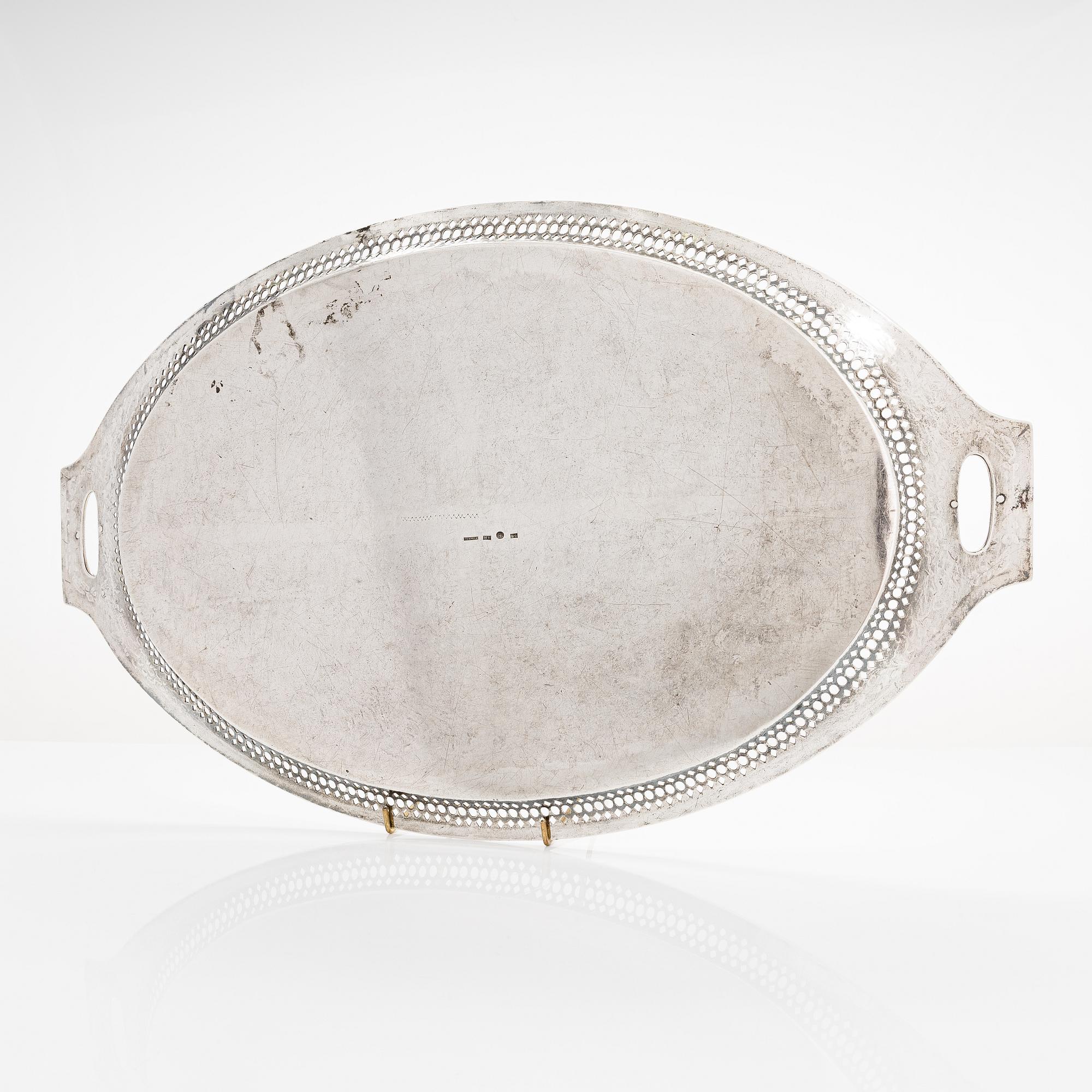 Henrik Petman, Bricka, silver, S:t Petersburg, Ryssland 1811.