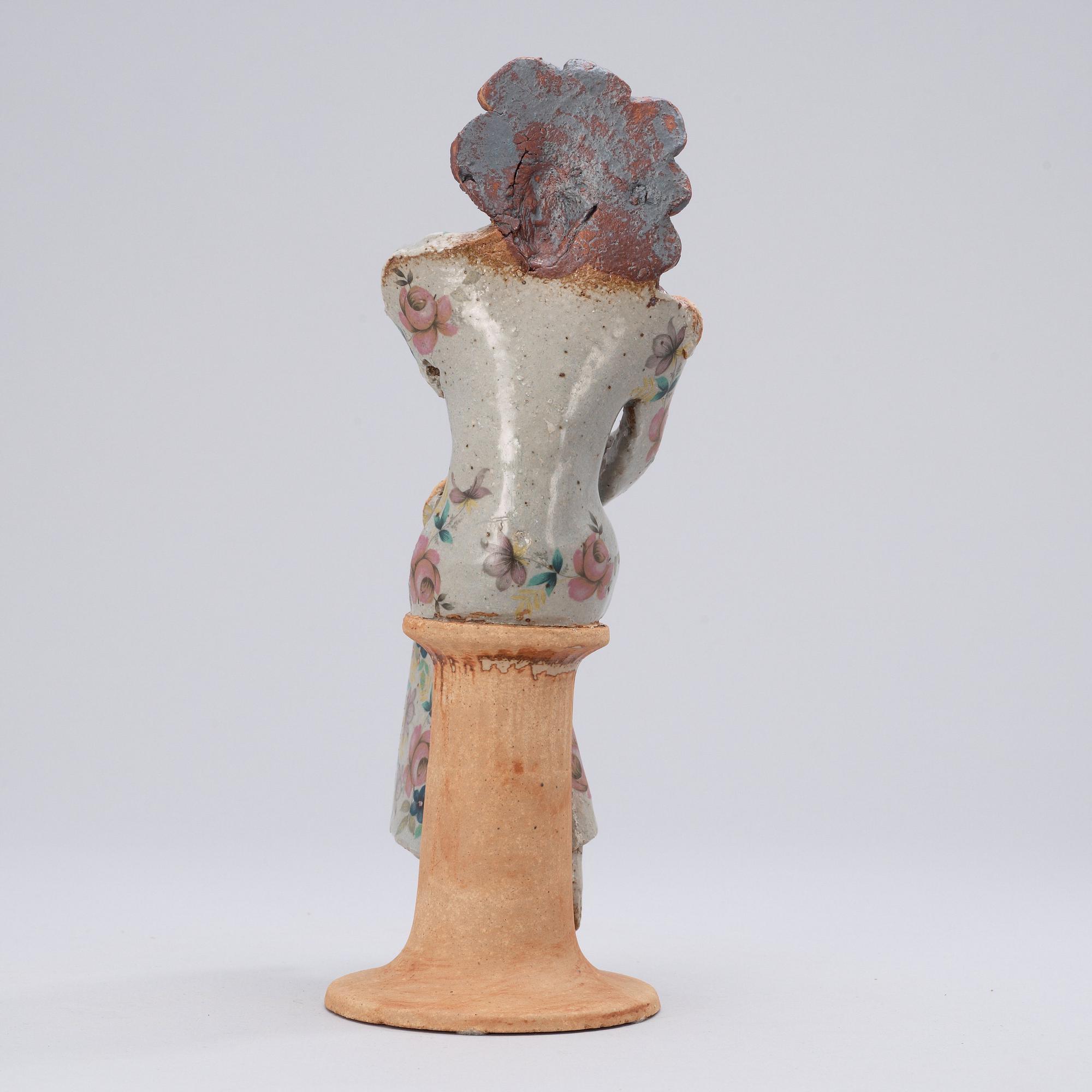 A unique Lisa Larson stoneware sculpture, Gustavsberg Studio 1978.