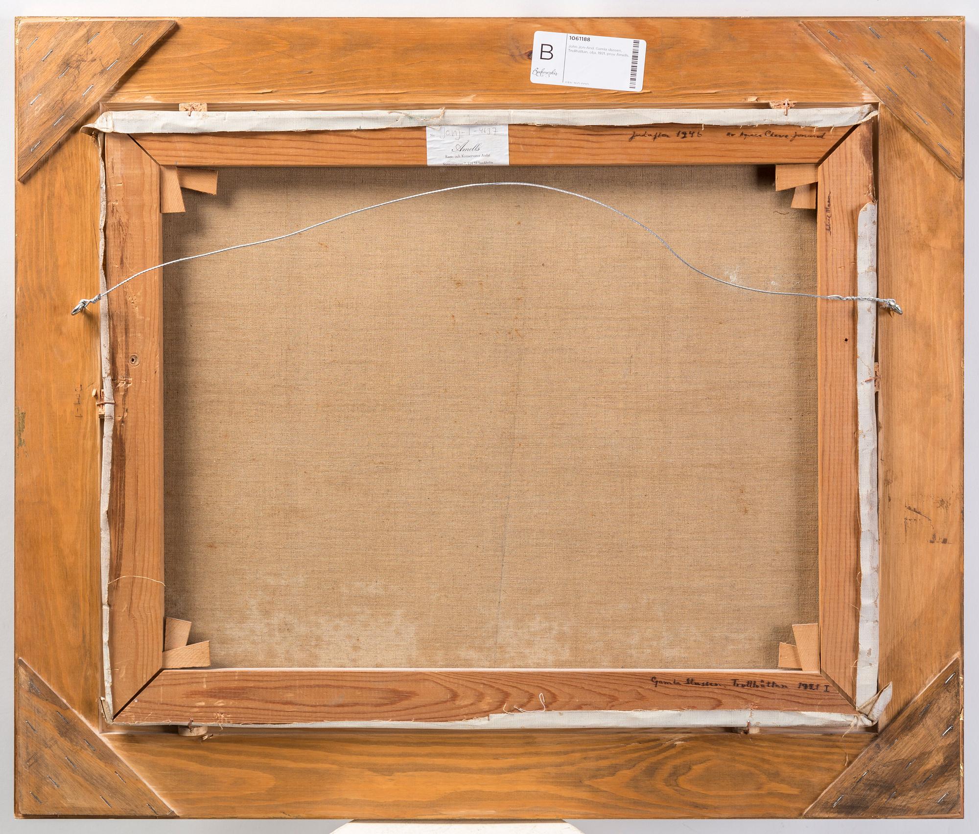 John Jon-And, "Gamla Slussen Trollhättan 1921" (The Old Lock Trollhättan [Canal] 1921).