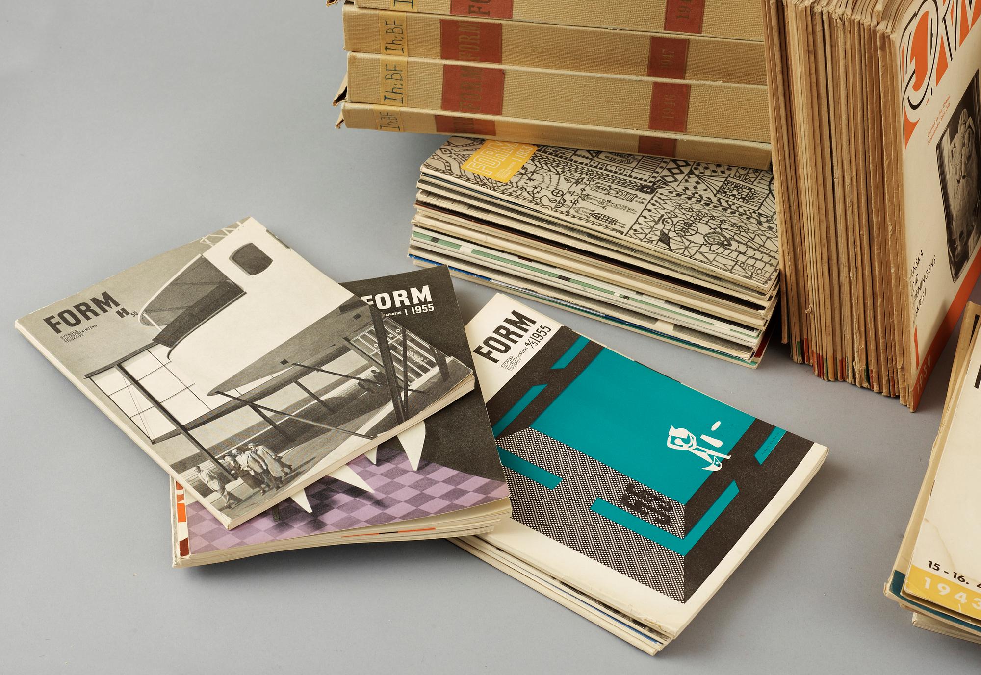 TIDSKRIFTEN "FORM" 1930-60-tal.