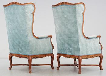 FÅTÖLJER, ett par, 1900-tal.