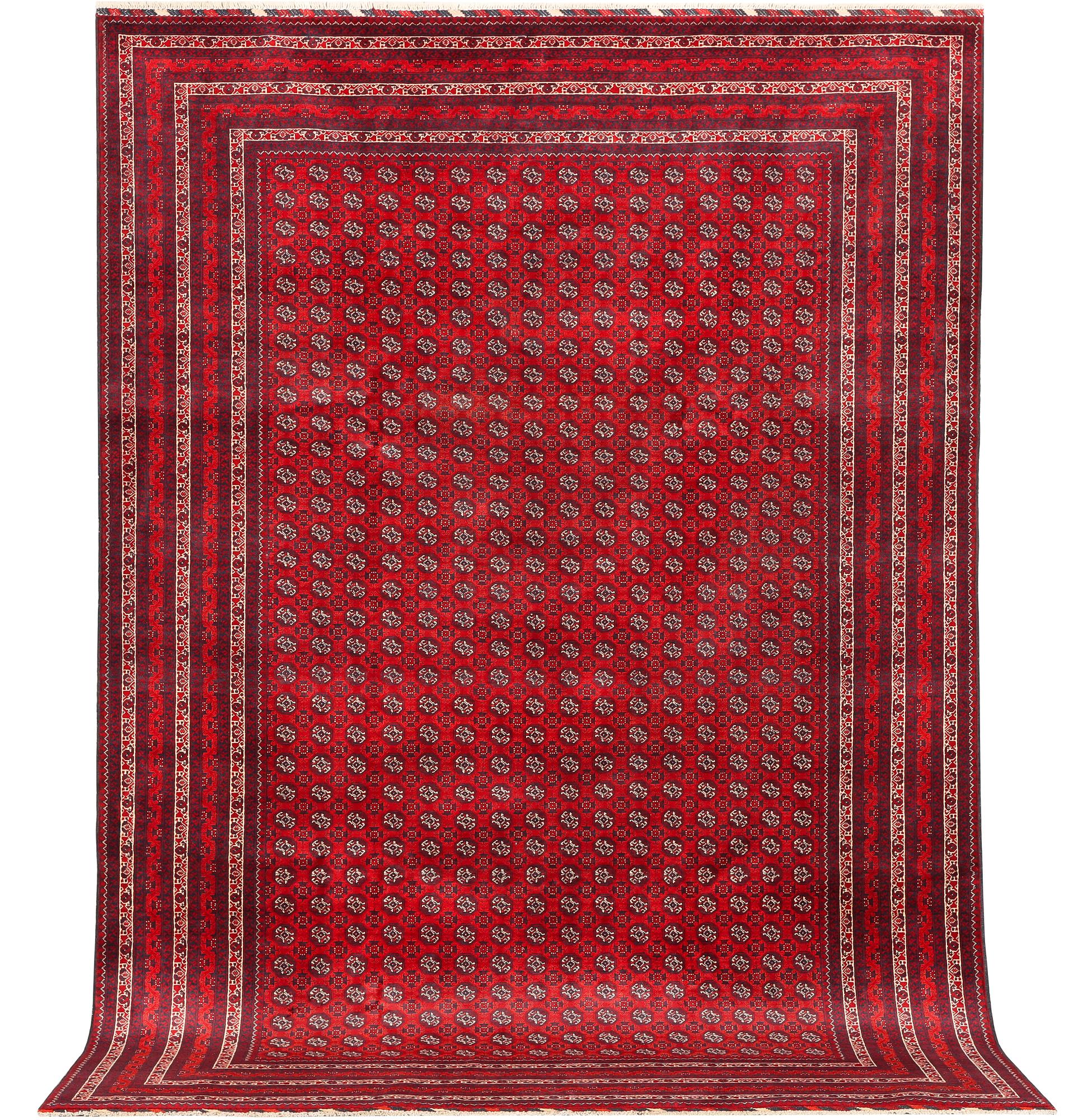 An Afghan carpet, c. 292 x 200 cm.