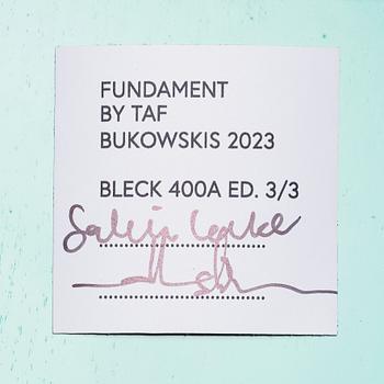 TAF, Gabriella Lenke & Mattias Ståhlbom, "Bleck 400A", piedestal, ed. 3/3.