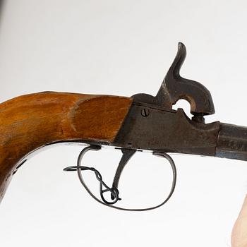 Slaglåspistoler 3 st, 1800-tal.