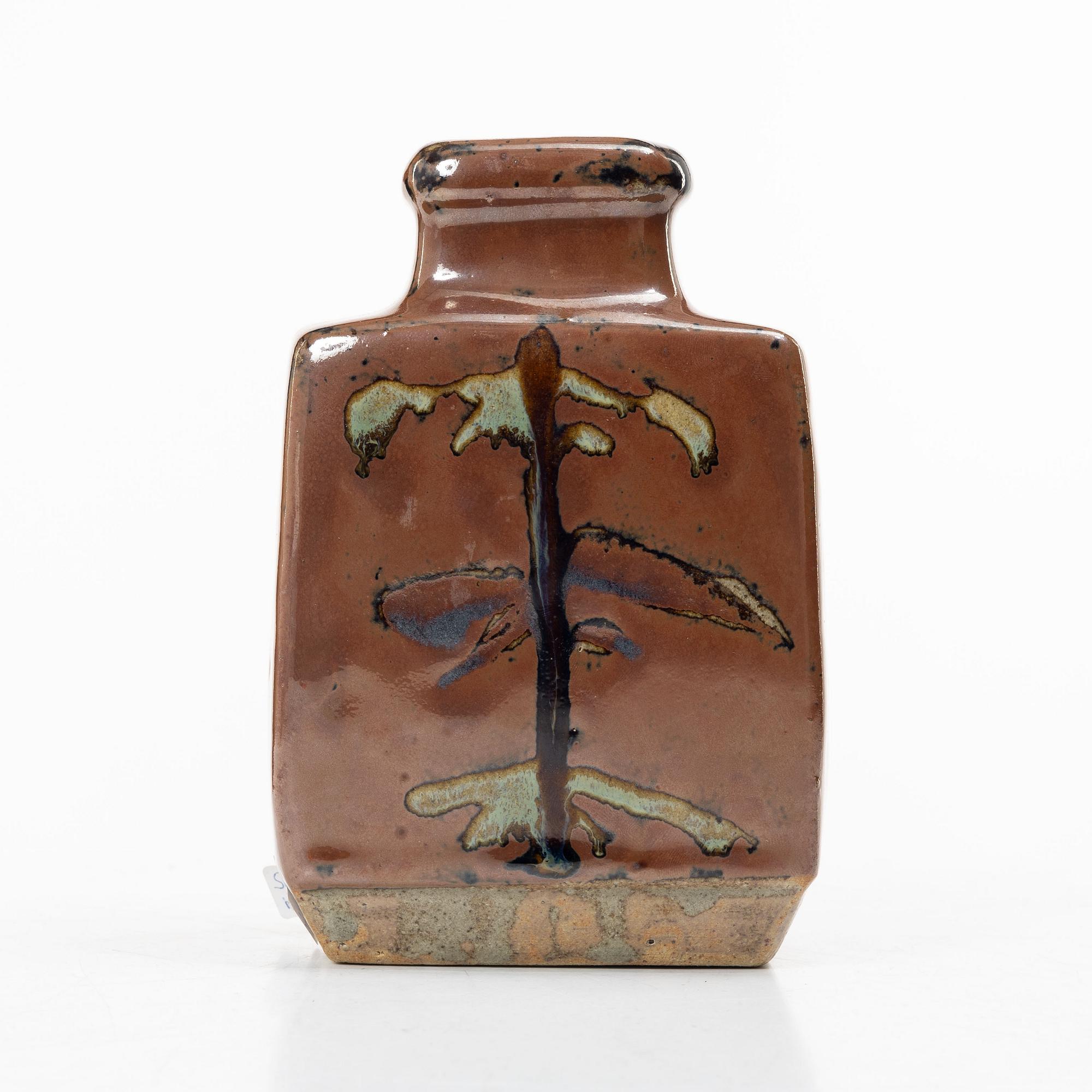 Shoji Hamada, attributed to, A stoneware vase, Japan, 1960s.