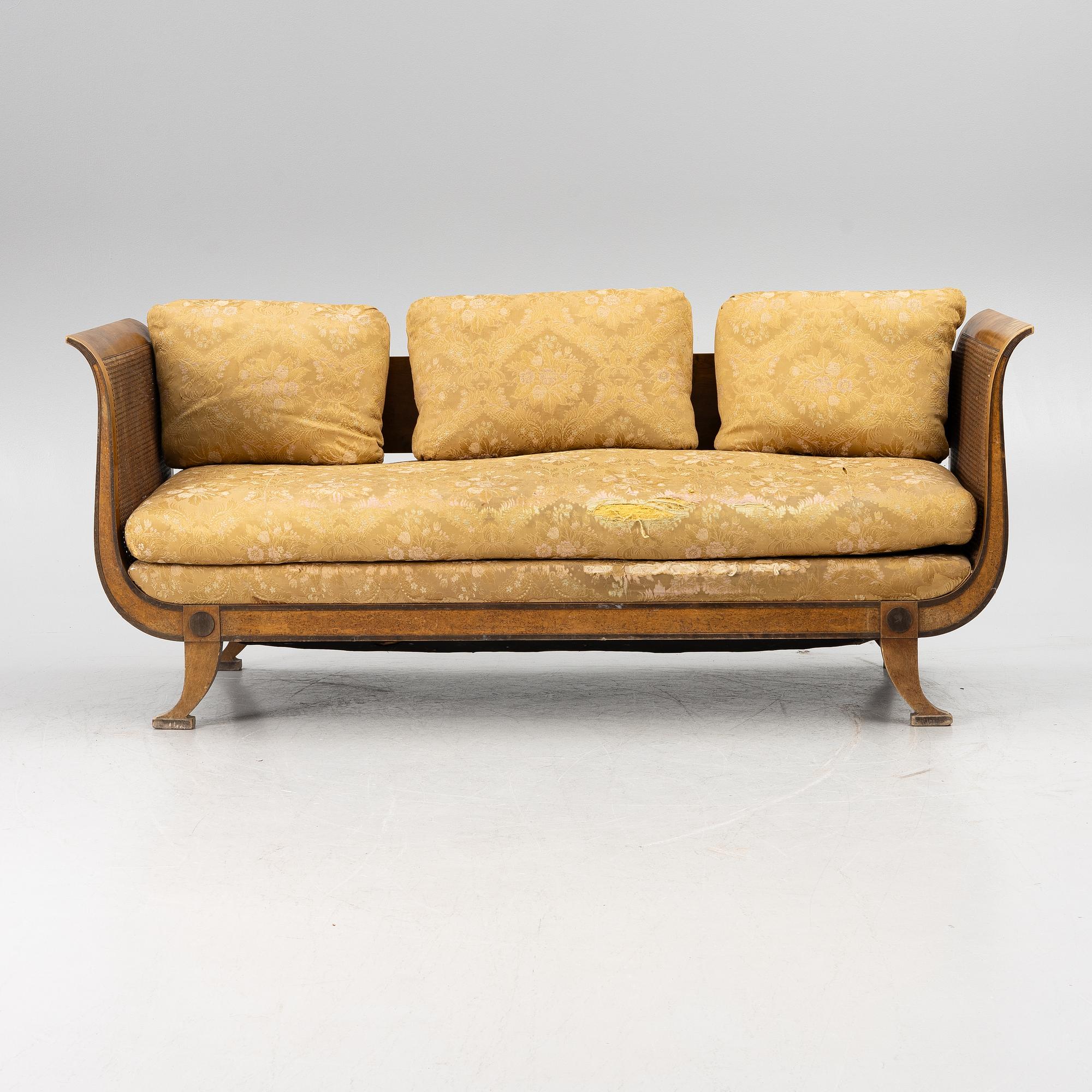 Carl Malmsten, a five piece furniture group, Nordiska Kompaniet, late 1920s.