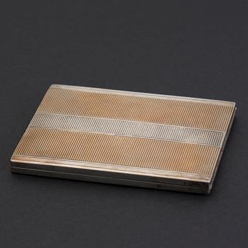 CIGARETTETUI, silver, Frankrike, svenska importstämplar. Vikt ca 148 g.