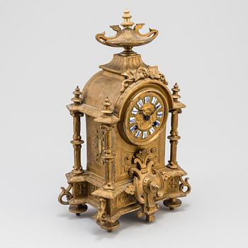 A table clock, late 19th century.