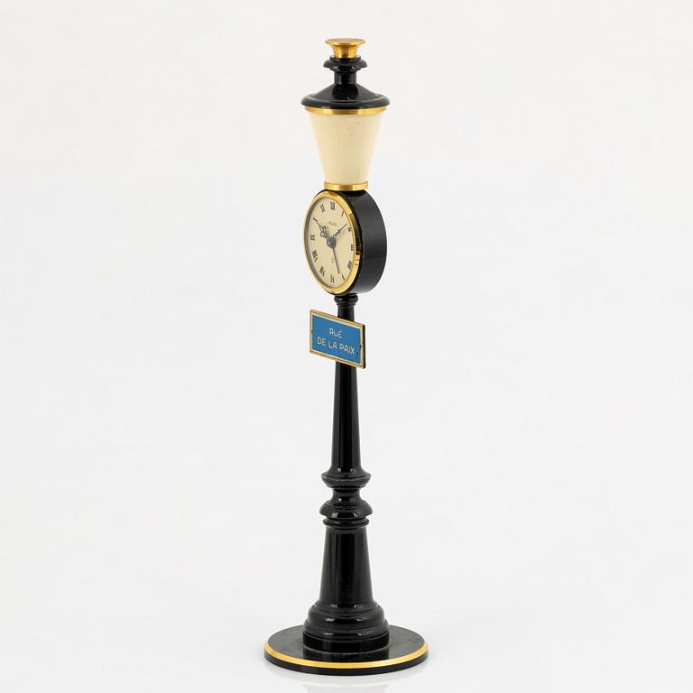 Jaeger-LeCoultre, "Rue De La Paix", table clock, 28 cm.