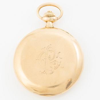 Omega, pocket watch, hunter case, 49.5 mm.