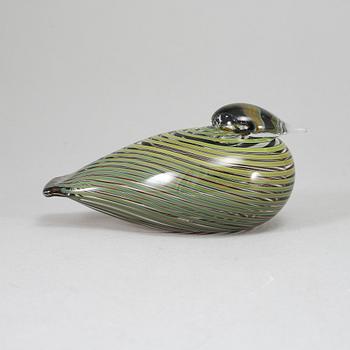 OIVA TOIKKA, a glass bird, Whip Poor Will (Pajusotka) 1991–, signed O. Toikka Nuutajärvi.