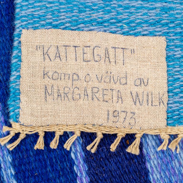 MARGARETA WILK, "Kattegatt", a wall hanging, ca 233 x 126-127 cm, signed and dated M. WILK 1973.