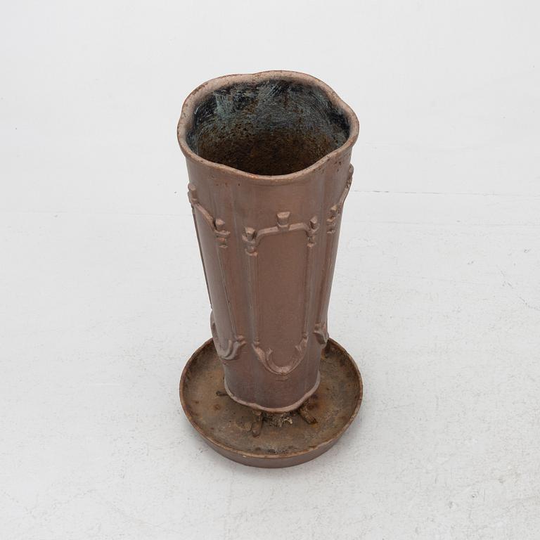 Edvin Ollers, paraplyställ, gjutjärn, Näfveqvarn, omkring 1900.