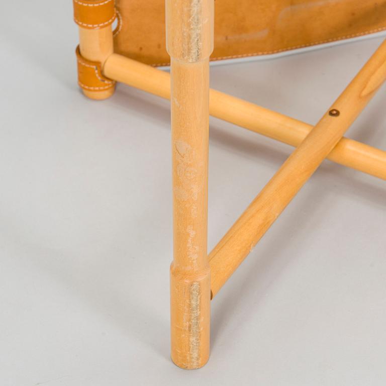 Maija Heikinheimo, A 1960s/70s century wooden stool 'Camping chair A'. Norrmark handicraft.