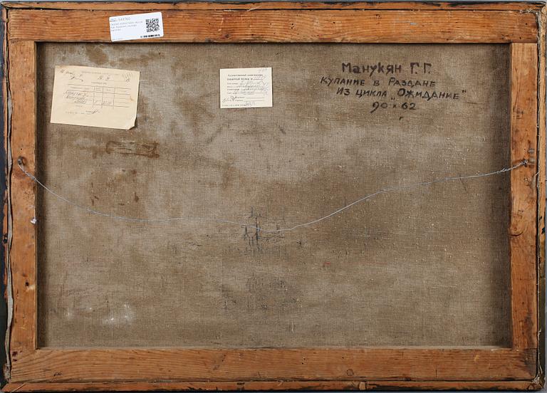 OKÄND KONSTNÄR, olja på duk, Ryssland, möjligen signerad Manoukyan.