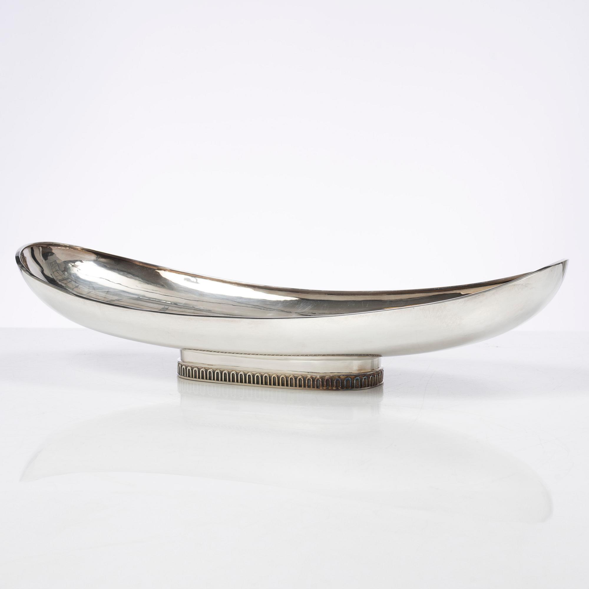 A sterling silver bowl, Swedish import mark, 20th century.