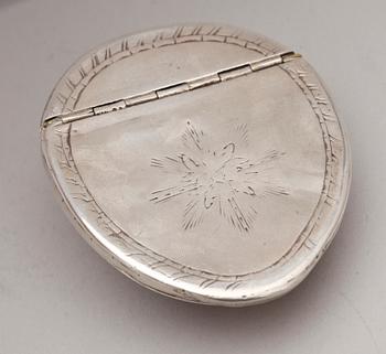 DOSA, snäcka samt silver, Alexander Prytz, Strängnäs, 1789.