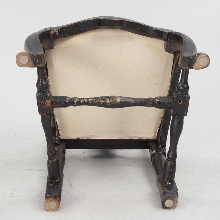 A pair of rococo chairs, mid 18th century.