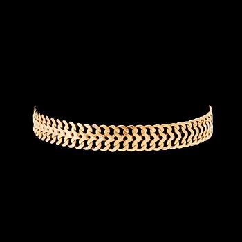 Armband 18K guld fiskbenslänk.