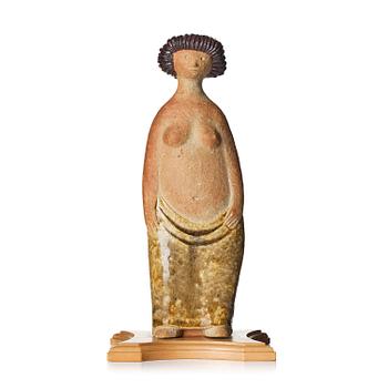 64. Stig Lindberg, a "Lilla Eva" stoneware sculpture, Gustavsberg Studio, Sweden, 1940s-50s.