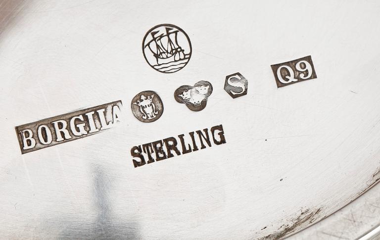 SKÅLFAT, silver, Atelier Borgila, Stockholm, 1966. Ca 430 gr.