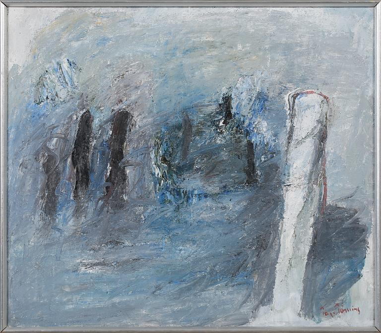 TAGE TÖRNING, olja på duk, signerad.