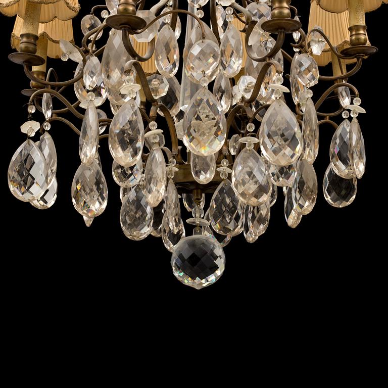 A first half of the 20th cnetury rococo style chandelier.