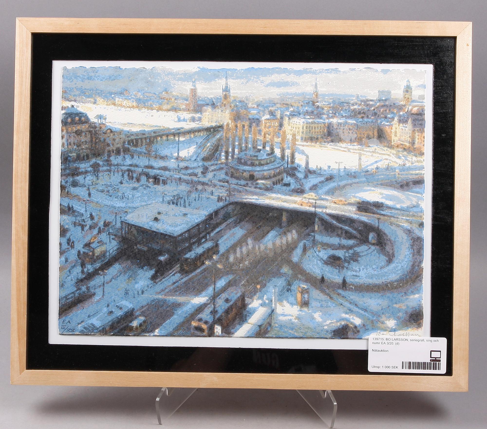 BO LARSSON, seriegrafi, sign och numr EA III/XX.