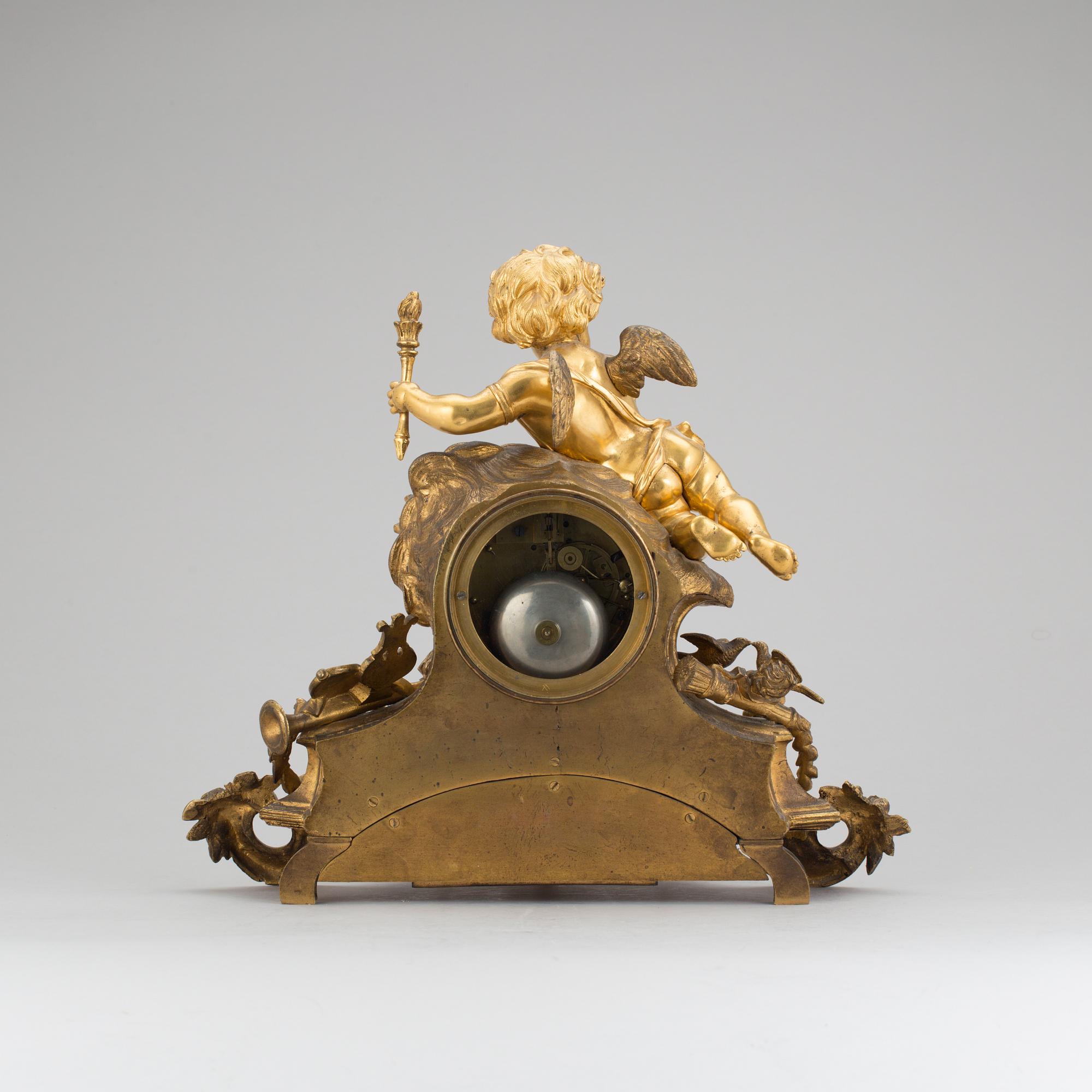 BORDSPENDYL, nyrokoko, sent 1800-tal.