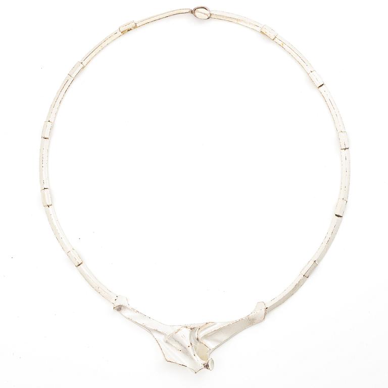Lapponia, necklace, sterling silver, design probably by Björn Weckström, Finland, 1990.
