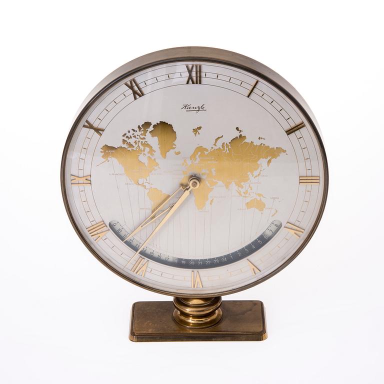 BORDSKLOCKA, "World Time" Kienzle Uhrenfabrik, Tyskland.