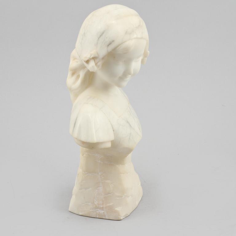 SKULPTUR, marmor, signerad A Gennay, 1900-talets början.