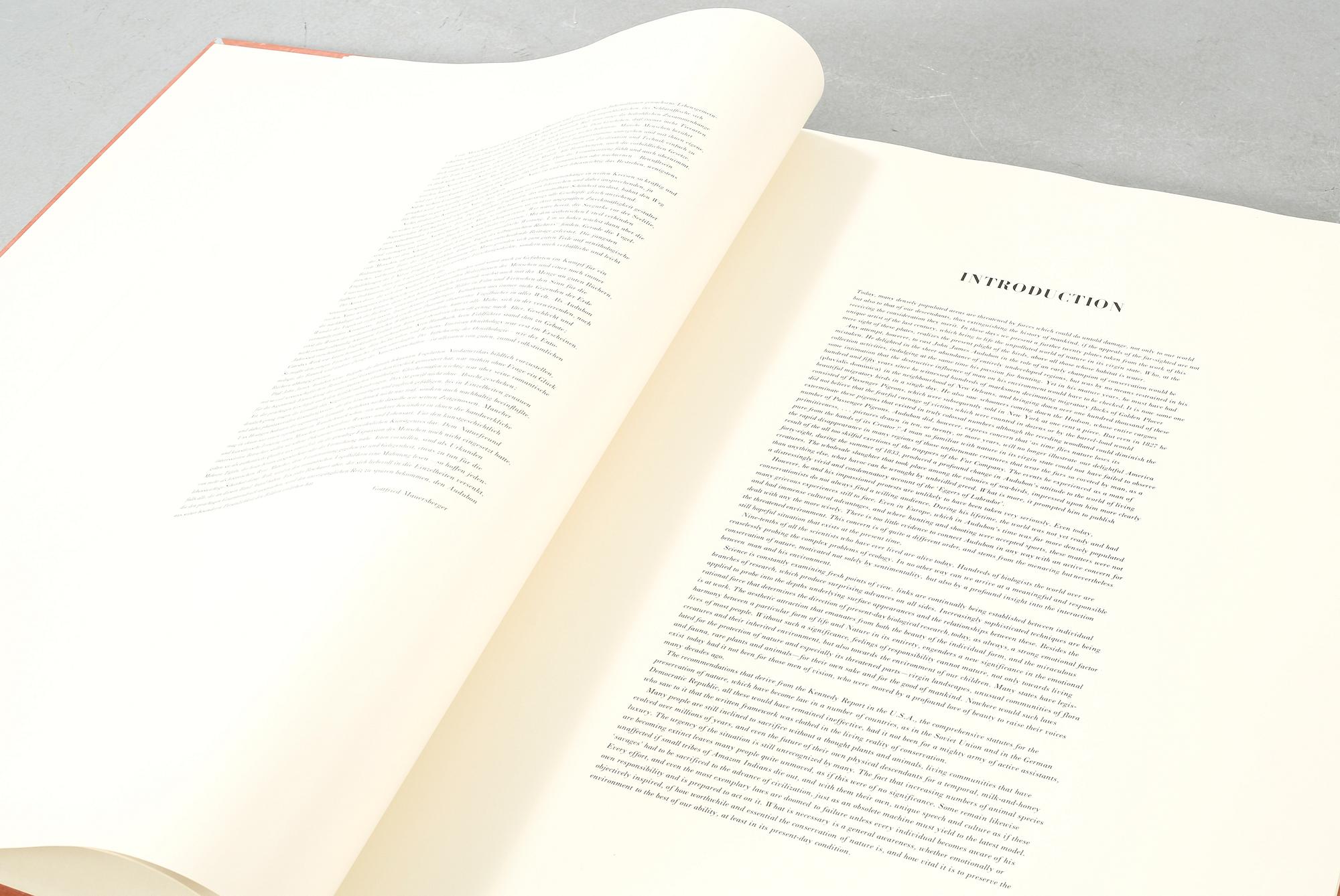 The book "The Birds of America", volume II, by John James Audubon, numbered 178/500, 1973.