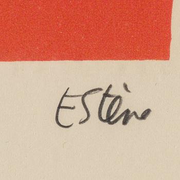 MAURICE ESTÈVE, lithograph in colours, signed 78/100.