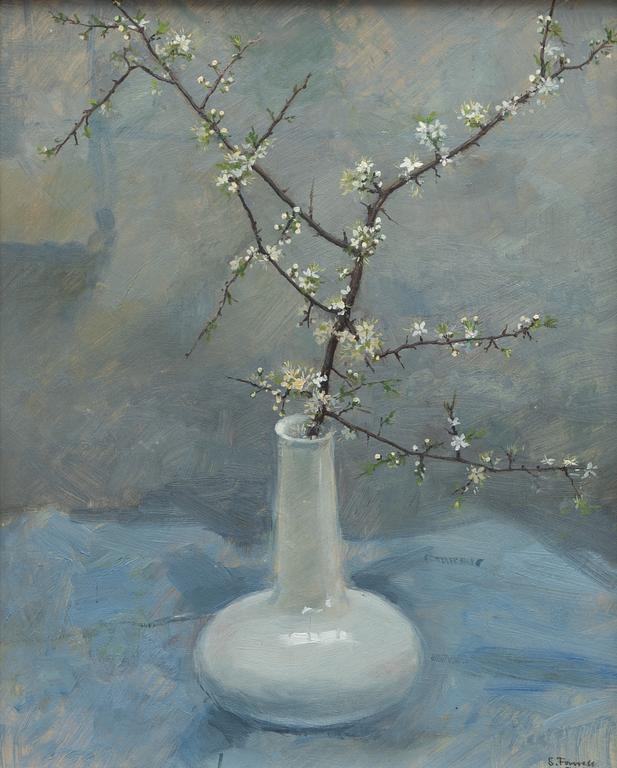 Stina Forssell, Flowering branch in a vase.