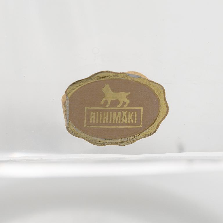 Erkkitapio Siiroinen, vas, "Pilvilinna" (Molnslott), signerad Erkki Siiroinen Riihimäen Lasi Oy.