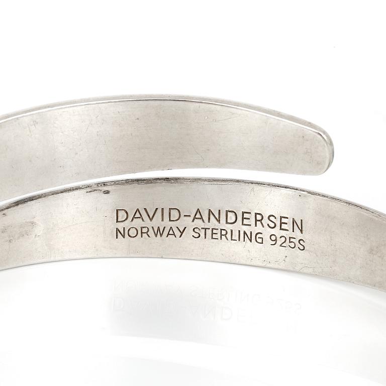 ARMRING, sterlingsilver, David Andersen, Norway. Tot vikt 39 gram.