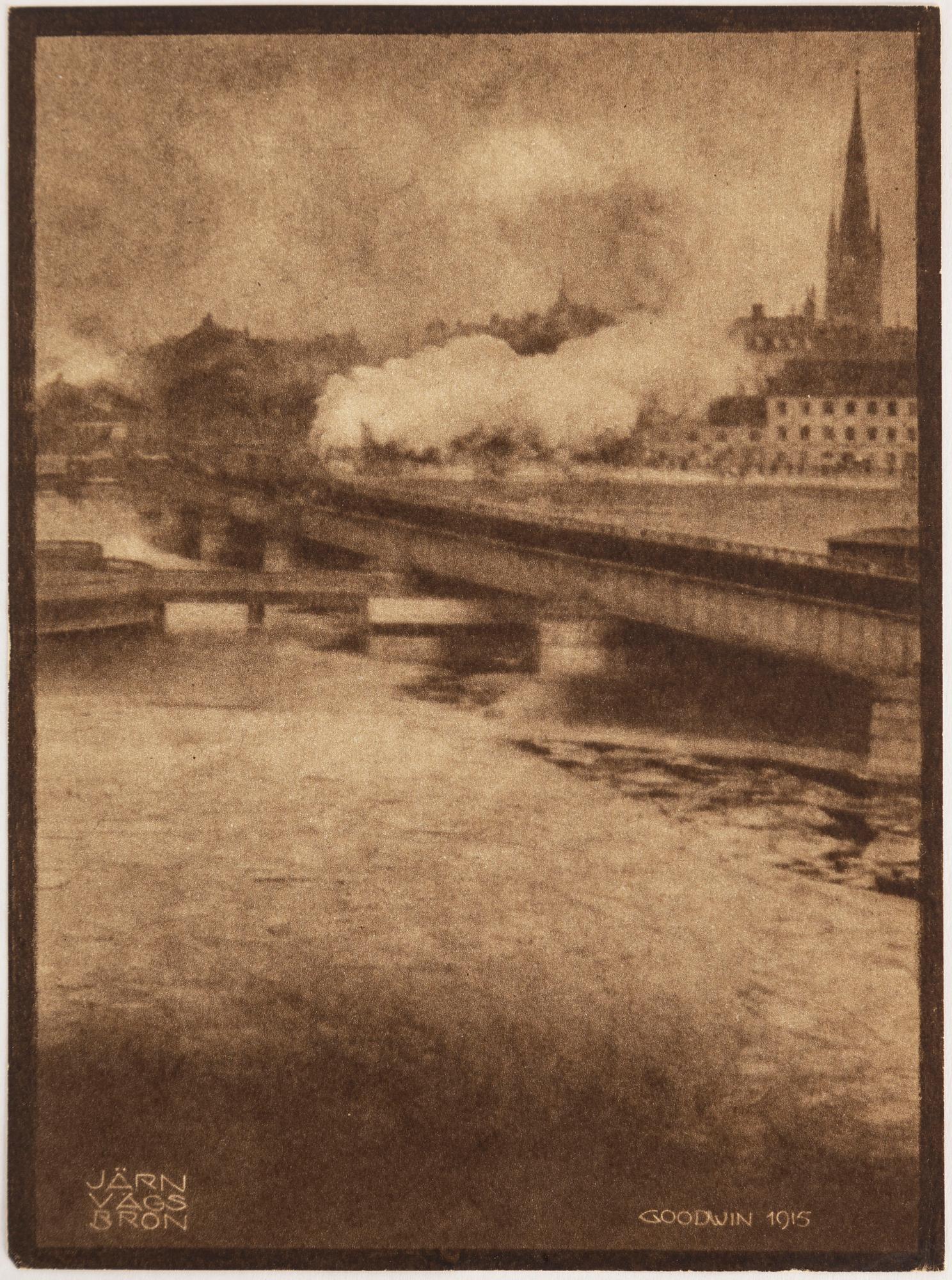 HENRY B. GOODWIN,  Two photo gravures from the book Vårt vackra Stockholm signed in the negative.