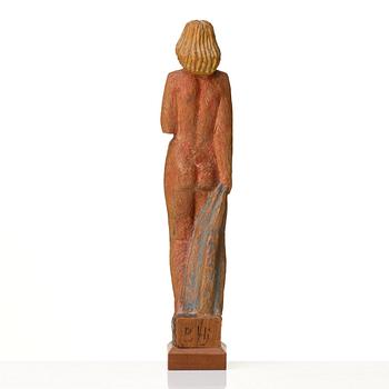 Bror Hjorth, sculpture, painted wood, signed.