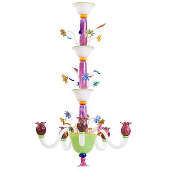 68. A Jonas Rooth five light chandelier, Kivik, Sweden 1997.