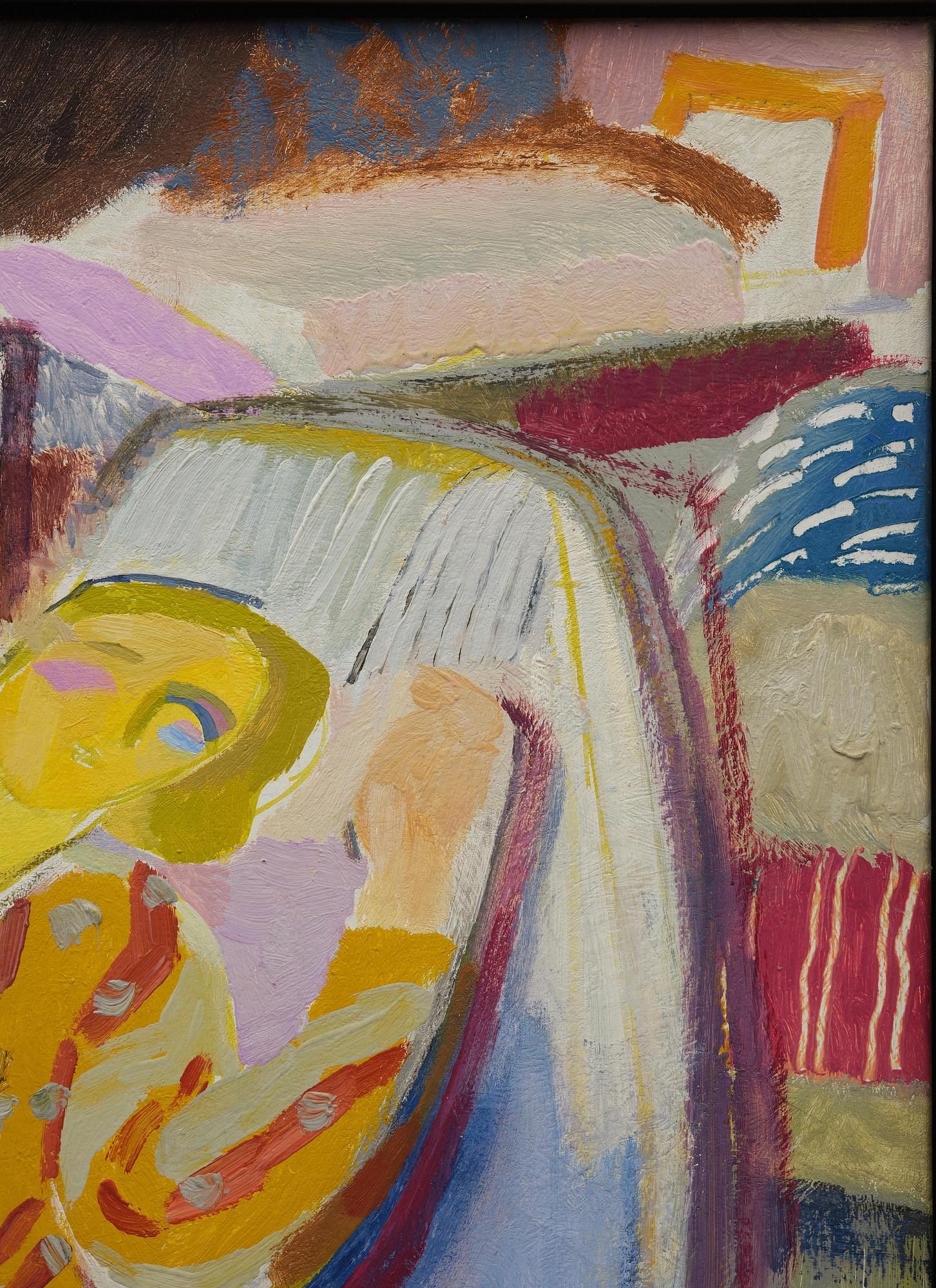 Ivon Hitchens, "Figure reading, Adelaide Road".