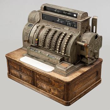 A swedish cash register, 'National', early 20th century.