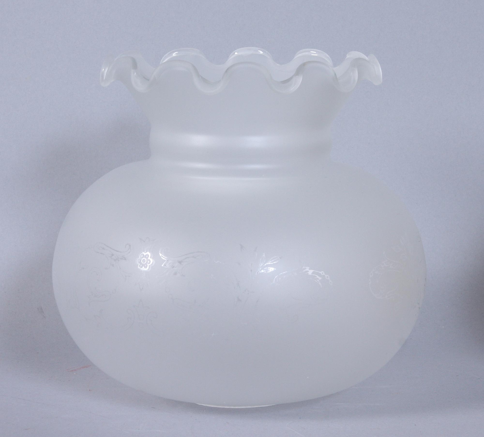 LAMPKUPOR, 6 st, glas, 1900-tal.