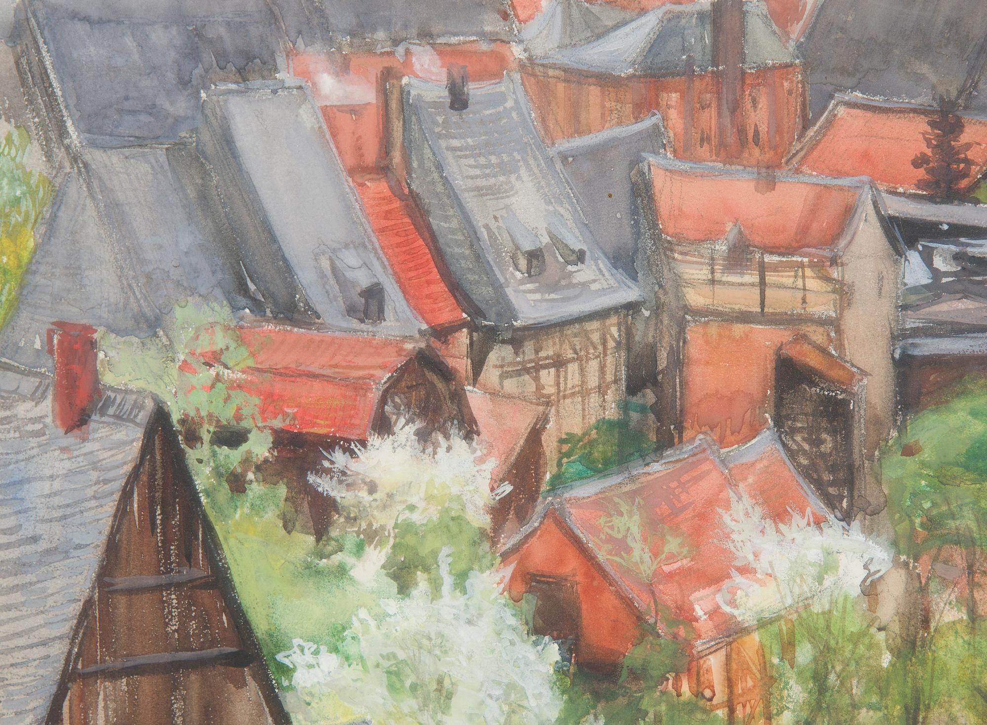 Albert Edelfelt, View over Goslar, Harz.