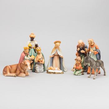 KRUBBFIGURER, 10 st, porslin, MJ Hummel, Goebel, 1900-talets mitt/andra hälft.